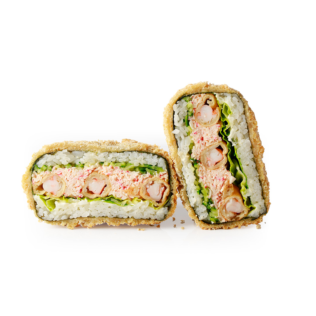  Суші бургер  креветка & краб       